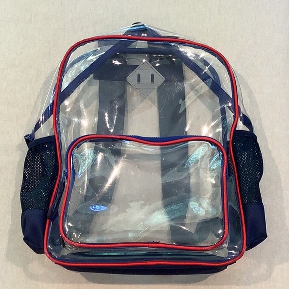 clear plastic backpack target